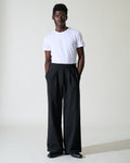 HIGH-WAISTED PLEATED SWEATPANT