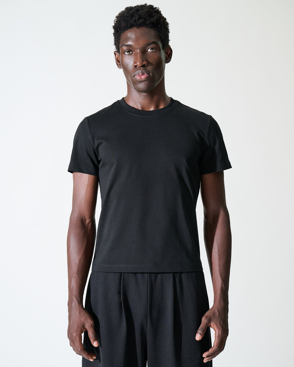 Black Crop Tee